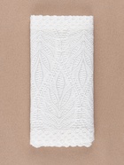 Кружевная эластичная ткань «Папоротник», 190 мм, 2.7±0.5 м, белая - Фото 4