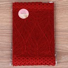 Кружевная эластичная ткань, 180 мм × 2,7 ± 0,5 м, цвет бордовый - Фото 2