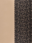 Кружевная эластичная ткань «Цветочное поле», 220 мм, 2.7±0.5 м, чёрная - Фото 2