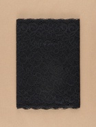 Кружевная эластичная ткань «Цветочное поле», 220 мм, 2.7±0.5 м, чёрная - Фото 4