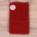 Кружевная эластичная ткань, 220 мм × 2,7 ± 0,5 м, цвет бордовый - Фото 2