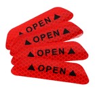 Светоотражающая наклейка Open, 9.5×2.5 см, красный, набор 4 шт. - Фото 2