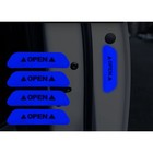 Светоотражающая наклейка "Open", 9,5×2,5 см, синий, набор 4 шт - Фото 2