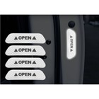 Светоотражающая наклейка "Open", 9,5×2,5 см, белый, набор 4 шт - Фото 1
