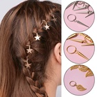 Пирсинг для волос «Клин», 4.1×1.3 см, 10 шт., серебристый - Фото 4