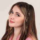 Пирсинг для волос «Клин», 4.1×1 см, 10 шт., цвет золотистый - Фото 7