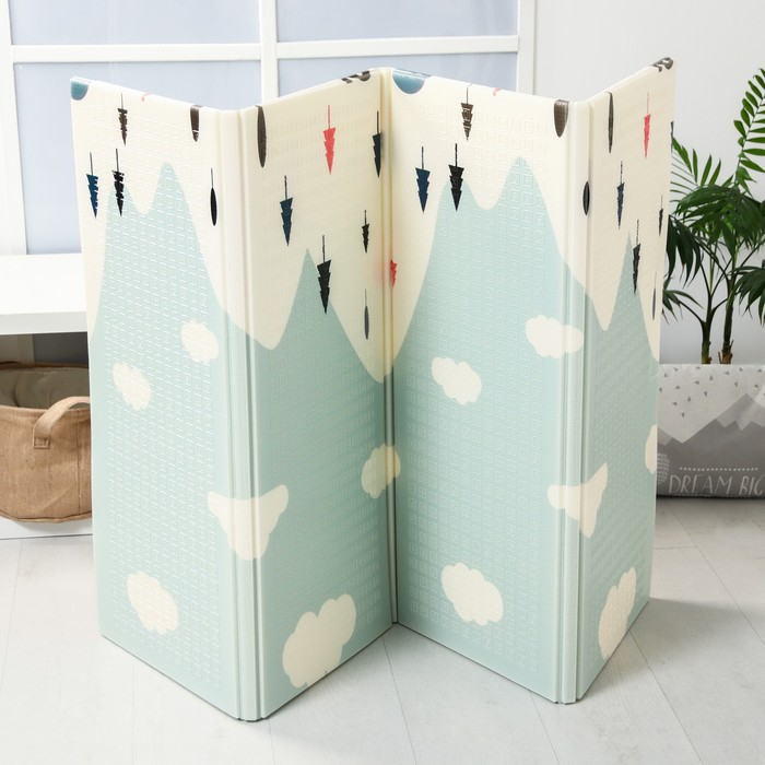 Коврик складной с рисунком «Дороги. Сказочный лес», двусторонний, размер 180х160 см 52196