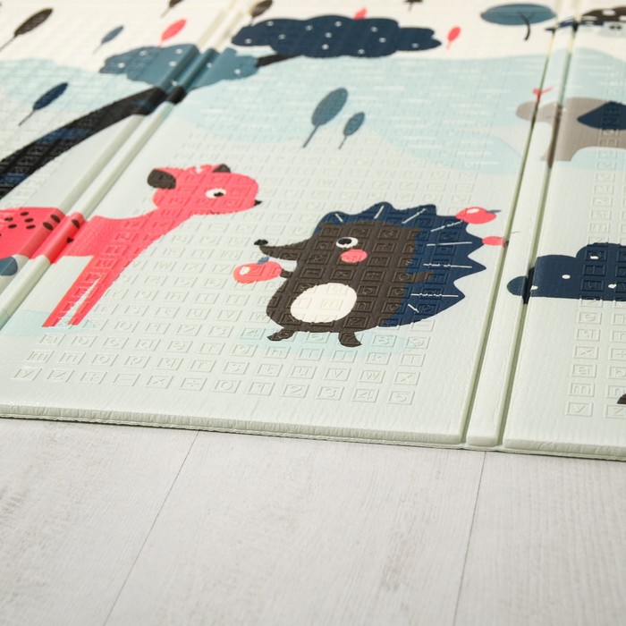 Коврик складной с рисунком «Дороги. Сказочный лес», двусторонний, размер 180х160 см 52196