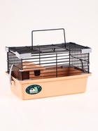 Клетка-мини для грызунов «Пижон» №1, 27×15×13 см, укомплектованная, бежевая - Фото 4