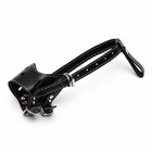 Намордник из прессованной кожи регулируемый, №1, ДН 4.5 см, ОМ 13-20 см, чёрный - Фото 2