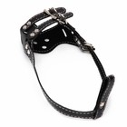 Намордник из прессованной кожи регулируемый, №1, ДН 4.5 см, ОМ 13-20 см, чёрный - Фото 5