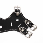 Намордник из прессованной кожи регулируемый, №2, ДН 5 см, ОМ 15-22 см, чёрный - Фото 11