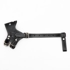 Намордник из прессованной кожи регулируемый, №2, ДН 5 см, ОМ 15-22 см, чёрный - Фото 3