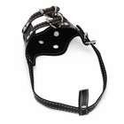 Намордник из прессованной кожи регулируемый, №2, ДН 5 см, ОМ 15-22 см, чёрный - Фото 5