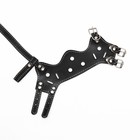 Намордник из прессованной кожи регулируемый, №2, ДН 5 см, ОМ 15-22 см, чёрный - Фото 8