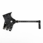 Намордник из прессованной кожи регулируемый, 3 (длина по носу 6.8 см, обхват морды 21-28 см), чёрный - Фото 3