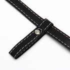 Намордник из прессованной кожи регулируемый, 3 (длина по носу 6.8 см, обхват морды 21-28 см), чёрный - Фото 7