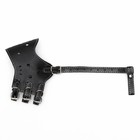 Намордник из прессованной кожи регулируемый, 4 (длина по носу 8.8 см, обхват морды 29-35 см), чёрный - Фото 3