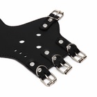 Намордник из прессованной кожи регулируемый, №5, ДН 9,3 см, ОМ 32-40 см, чёрный - Фото 11