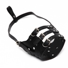 Намордник из прессованной кожи регулируемый, №5, ДН 9,3 см, ОМ 32-40 см, чёрный - Фото 5