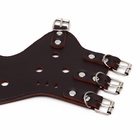 Намордник из прессованной кожи регулируемый, №5, ДН 9,3 см, ОМ 32-40 см, коричневый - Фото 11