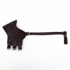 Намордник из прессованной кожи регулируемый, №5, ДН 9,3 см, ОМ 32-40 см, коричневый - Фото 4