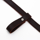 Намордник из прессованной кожи регулируемый, №5, ДН 9,3 см, ОМ 32-40 см, коричневый - Фото 8