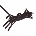 Намордник из прессованной кожи регулируемый, №5, ДН 9,3 см, ОМ 32-40 см, коричневый - Фото 9