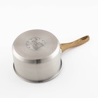 Ковш из нержавеющей стали для молока, d=17,5, с крышкой, пластиковая ручка, 304 сталь, толщина 0.5 мм, индукция 7355676 Ковш из нержавеющей стали для молока, d=17,5, с крышкой, пластиковая ручка, 304 сталь, толщина 0.5 мм, индукция 7355676