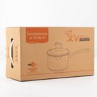 Ковш из нержавеющей стали для молока, d=17,5, с крышкой, пластиковая ручка, 304 сталь, толщина 0.5 мм, индукция 7355676 Ковш из нержавеющей стали для молока, d=17,5, с крышкой, пластиковая ручка, 304 сталь, толщина 0.5 мм, индукция 7355676