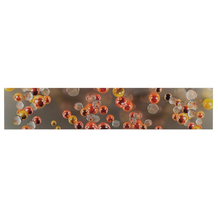 Кухонный фартук &quot;Оранжевые пузырьки&quot; (фотопечать) 3000х600 мм