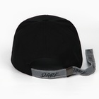 Кепка мужская DARK со светоотражающими элементами, чёрная, р-р 56 - фото 24098563