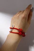 Браслеты парные «Неразлучники» на магнитах, замок с ключиком, красные, d=7 см - Фото 8