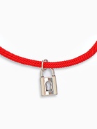 Браслеты парные «Неразлучники» на магнитах, замок с ключиком, красные, d=7 см - Фото 3