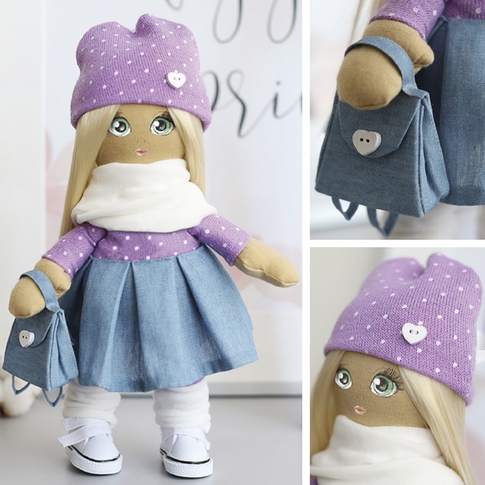 Мягкая кукла "Глория", набор для шитья 21 × 0,5 × 29,7 см - фото 1905897512