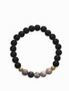 Браслет унисекс «Друиды» камень, цвет чёрно-серый, d=7 см - Фото 1