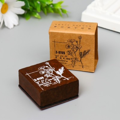 Печать деревянная «Ромашки», 4.7×5 см