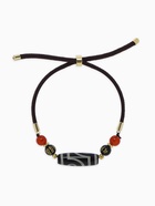 Браслет-оберег «Бусина Дзи» на шнурке, овал, цветной, d=7 см - Фото 1