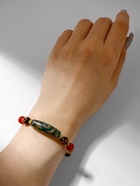 Браслет-оберег «Бусина Дзи» на шнурке, овал, цветной, d=7 см - Фото 4