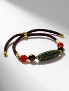 Браслет-оберег «Бусина Дзи» на шнурке, овал, цветной, d=7 см - Фото 8