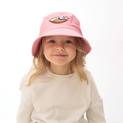 Панама для девочки «Радуга» MINAKU, розовая, размер 50-52