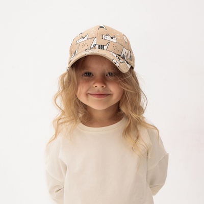 Кепка детская MINAKU «Коты», бежевая, размер 50