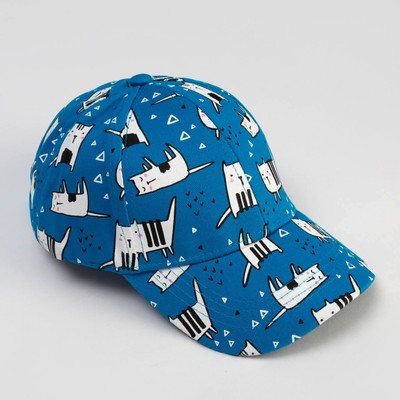 Кепка детская MINAKU «Коты», синяя, размер 50