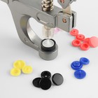 Набор для установки пластиковых кнопок: кнопки, d = 12 мм, 50 шт, щипцы, шило, отвёртка, в органайзере - фото 6512443