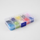 Набор для установки пластиковых кнопок: кнопки, d=12 мм, 50 шт., щипцы, шило, отвёртка, в органайзере - Фото 4