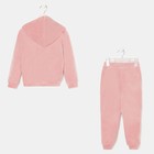 Костюм детский (толстовка, брюки) KAFTAN "Basic line" размер 30 (98-104см), розовый - Фото 13