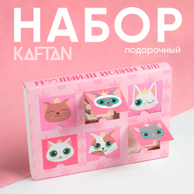 Подарочный набор адвент KAFTAN "Cats": носки (р-р 16-18) и аксессуары 7294536