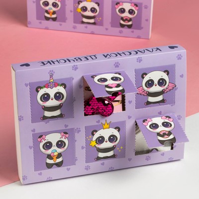 Подарочный набор адвент KAFTAN «Панда»: носки (размер 18-20) и аксессуары