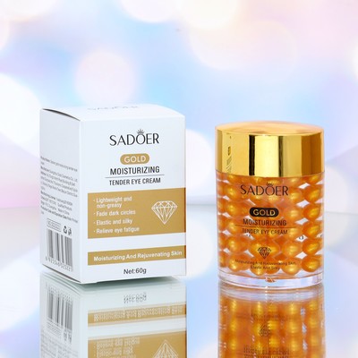 Питательный крем для глаз SADOER с золотом, против отечности и морщин, 60 г