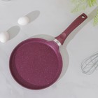 Сковорода блинная Trendy style, d=22 см, пластиковая ручка, антипригарное покрытие, цвет фиолетовый - фото 4340372